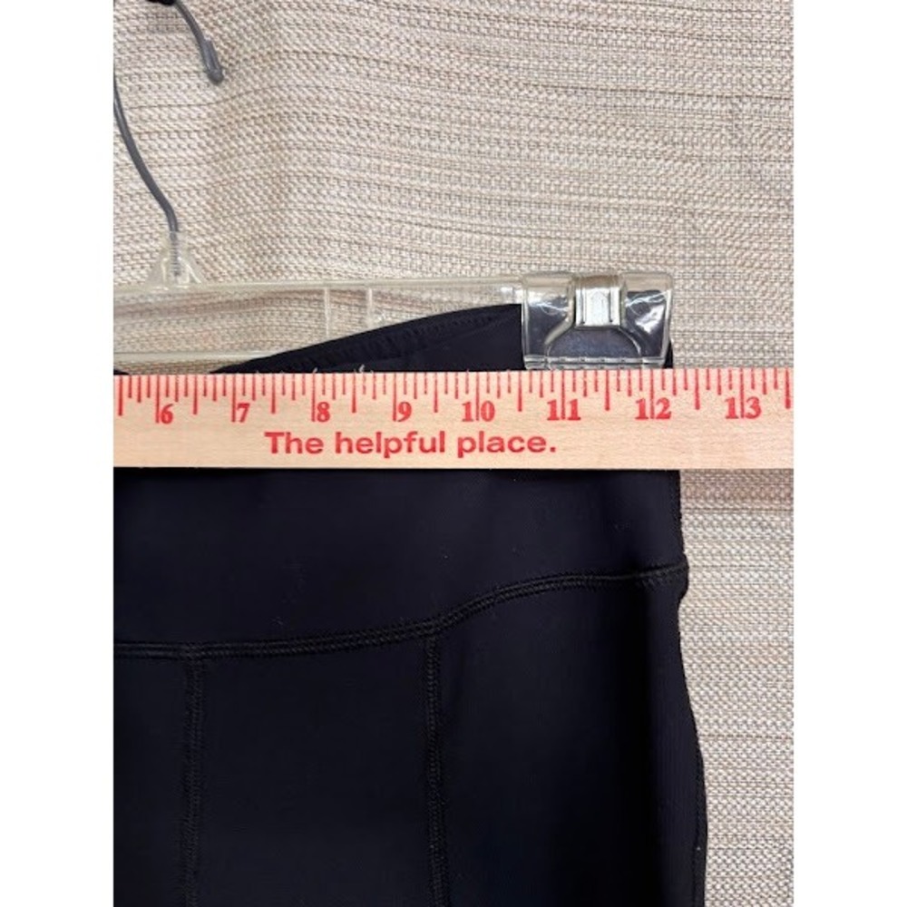 Central Park Sport Women Black Moto Leggings Mesh Ribbed Athletic Pants Small - Picture 4 of 5